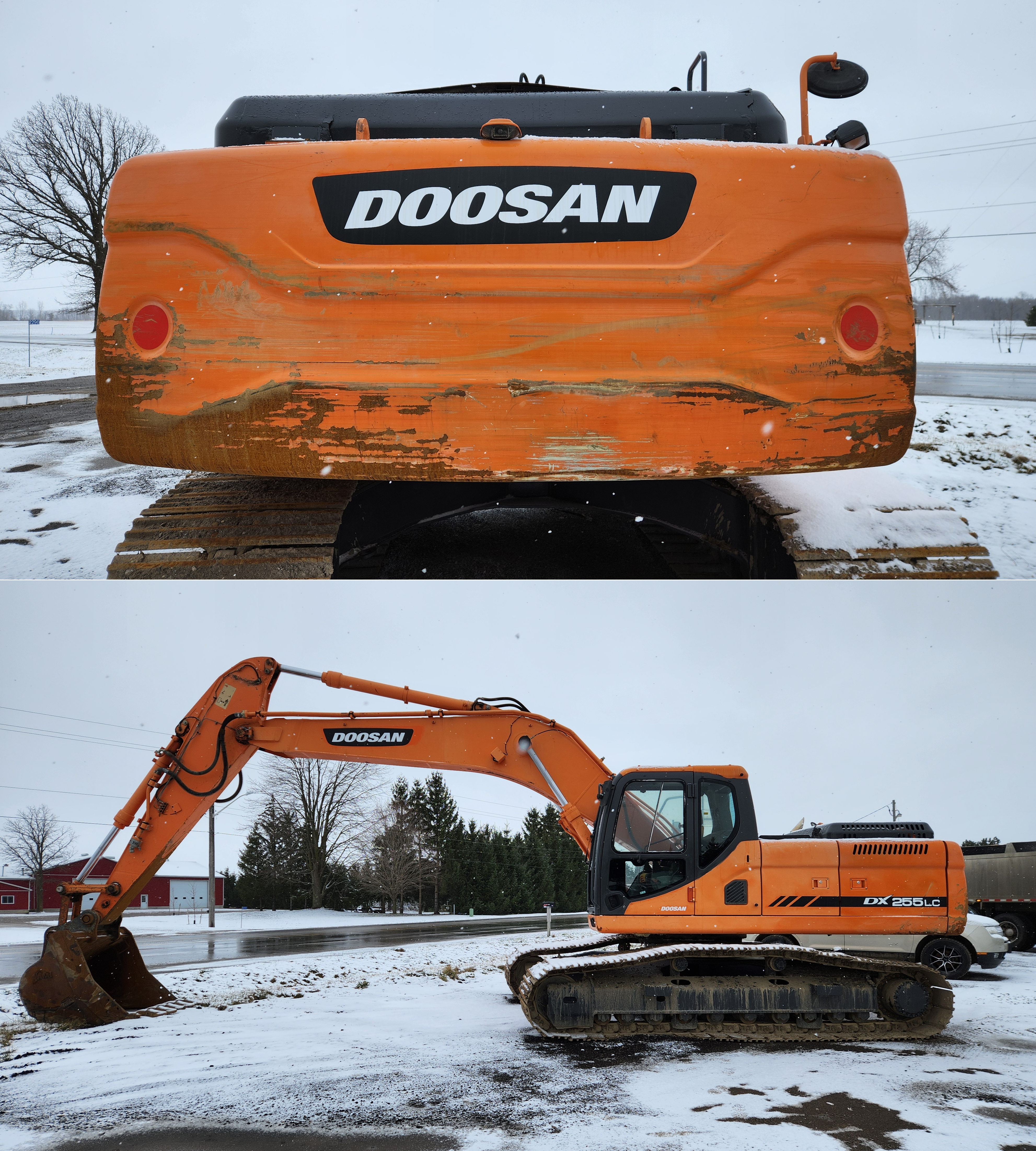 Commercial Excavator Graphics Install